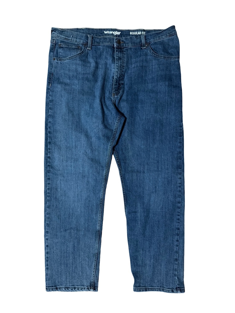 Wrangler Straight Leg Jeans in Dark Blue Denim Size 40x30